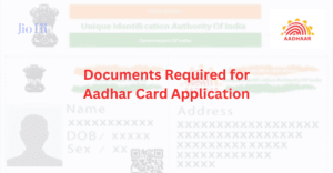 Documents Required For Aadhar Card Application Image