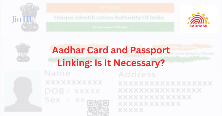 Aadhar Card And Passport Linking Image